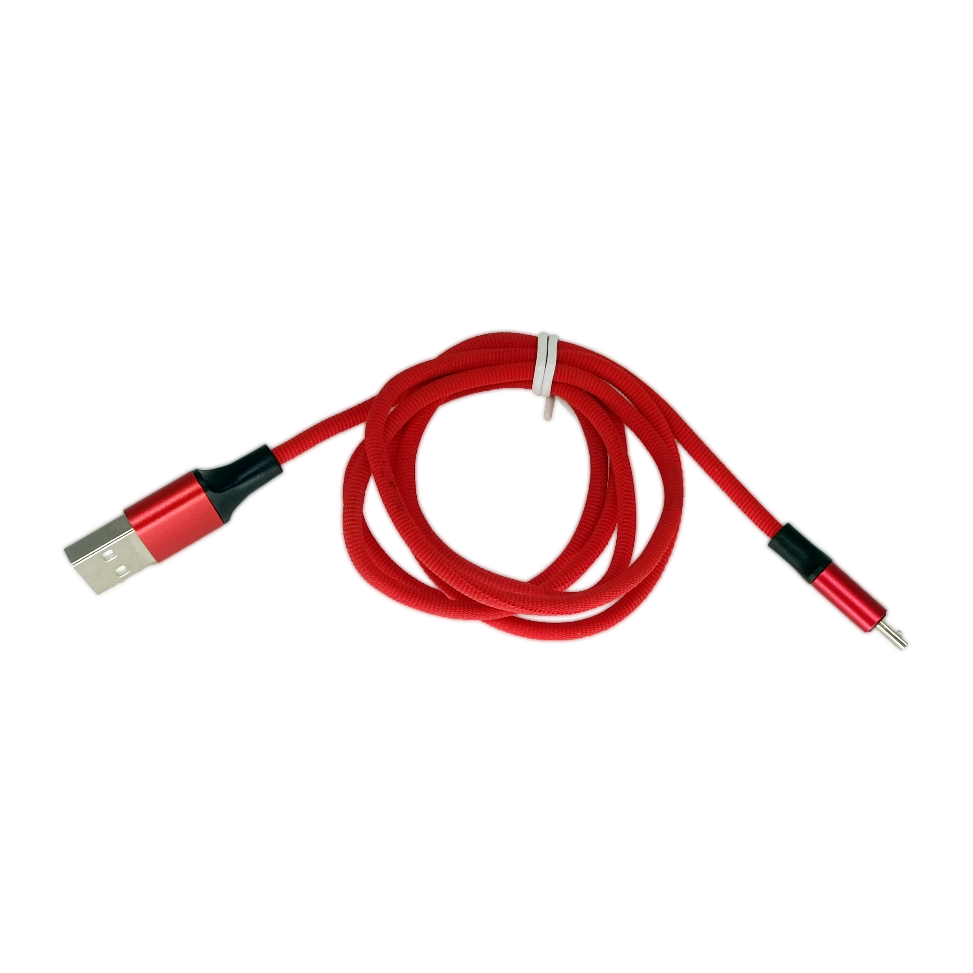 紅色布藝編織Micro數據線